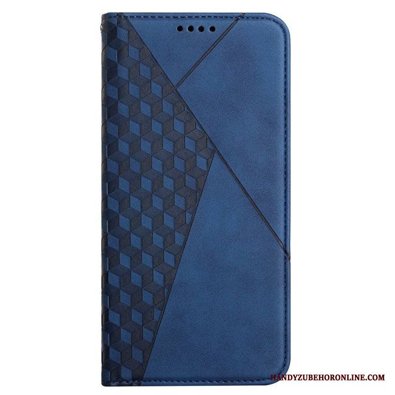 Etui Na Telefon do Samsung Galaxy M12 / A12 Etui Folio Efekt Geo Skóry