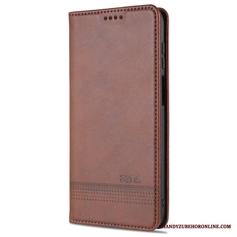 Etui Na Telefon do Samsung Galaxy M32 Etui Folio Stylizacja Skóry Azns