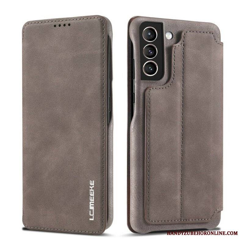 Etui Na Telefon do Samsung Galaxy S21 FE Etui Folio Lc.imeeke Efekt Skóry