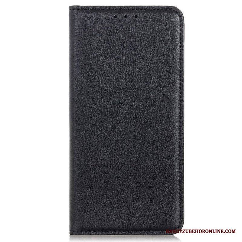 Etui Na Telefon do Samsung Galaxy S22 Ultra 5G Etui Folio Elegancka Dwoina Skóry Liczi