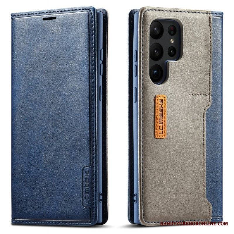 Etui Na Telefon do Samsung Galaxy S23 Ultra 5G Etui Folio Lc.imeeke Tylny Uchwyt Na Kartę