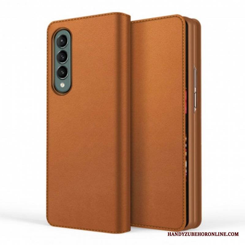 Etui Na Telefon do Samsung Galaxy Z Fold 3 5G Etui Folio Skóra Dwoinowa W Dotyku