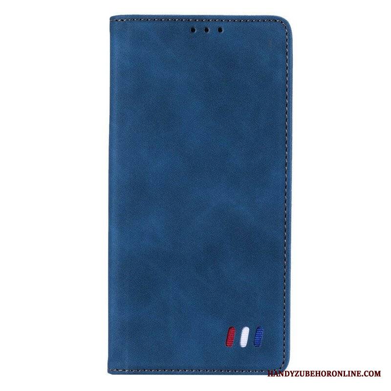 Etui Na Telefon do Xiaomi Redmi Note 10 5G Etui Folio Trójkolorowy Skórzany Styl