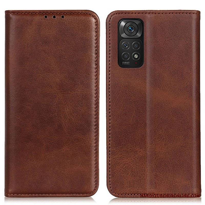 Etui Na Telefon do Xiaomi Redmi Note 11 / 11S Etui Folio Elegancka Dwoina Skórzana