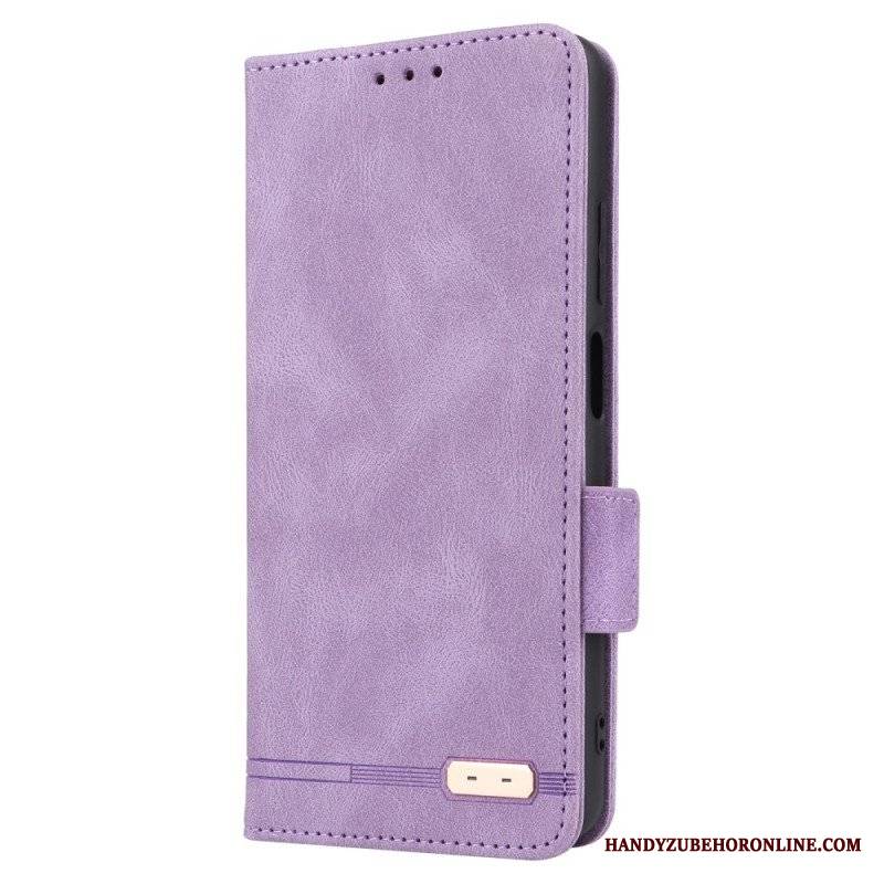 Etui Na Telefon do Xiaomi Redmi Note 12 Pro Etui Folio Stylowy Efekt Skóry