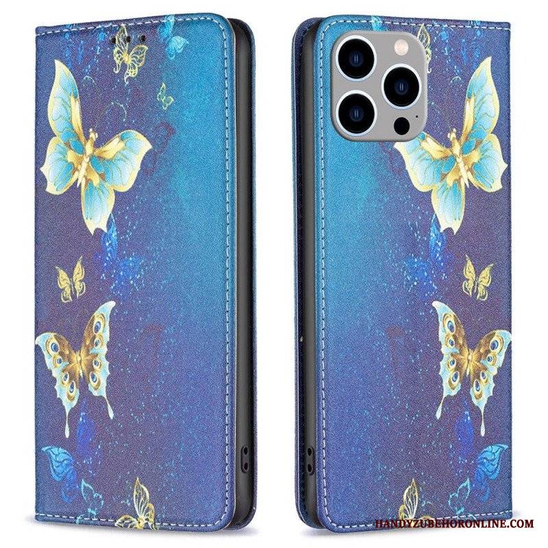 Etui Na Telefon do iPhone 14 Pro Max Etui Folio Motyle