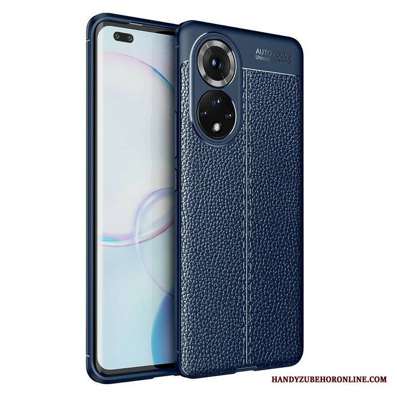 Etui do Honor 50 Pro Efekt Skóry Liczi Pro Double Line