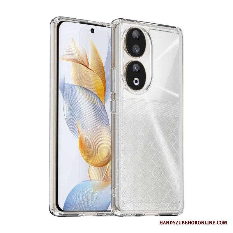 Etui do Honor 90 Akrylowe Krawędzie Silikonowe