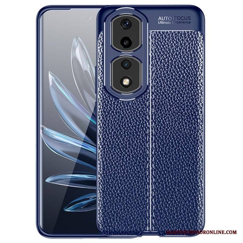 Etui do Honor 90 Pro Efekt Skóry Liczi Z Podwójną Linią