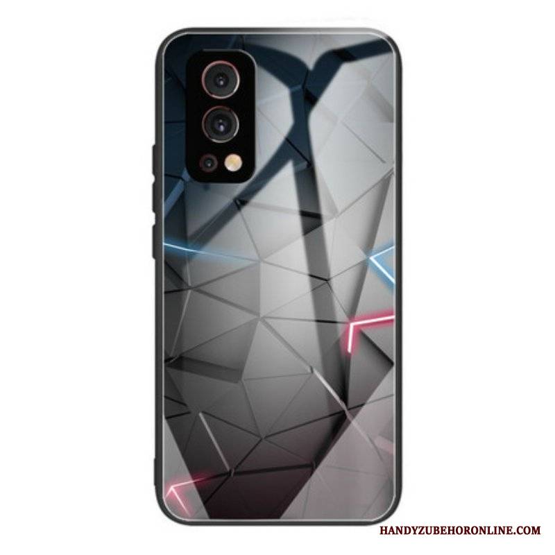 Etui do OnePlus Nord 2 5G Geometria Szkła Hartowanego