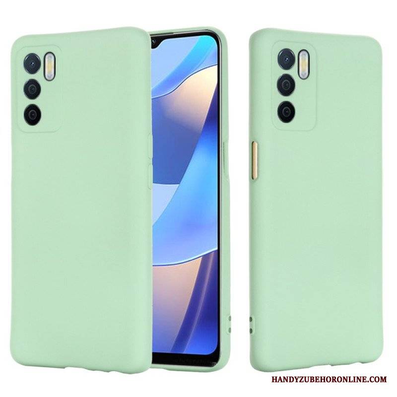 Etui do Oppo A16 / A16s Płynny Silikon Ze Smyczą