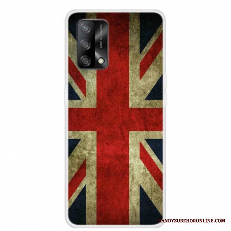 Etui do Oppo A74 4G Flaga Angielska