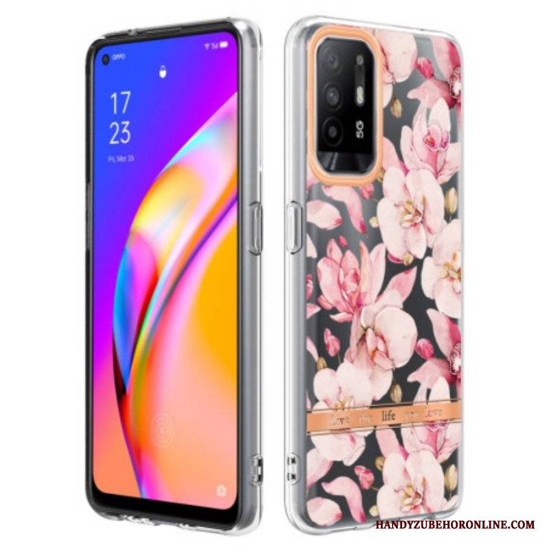 Etui do Oppo A94 5G Kwiat Begonii