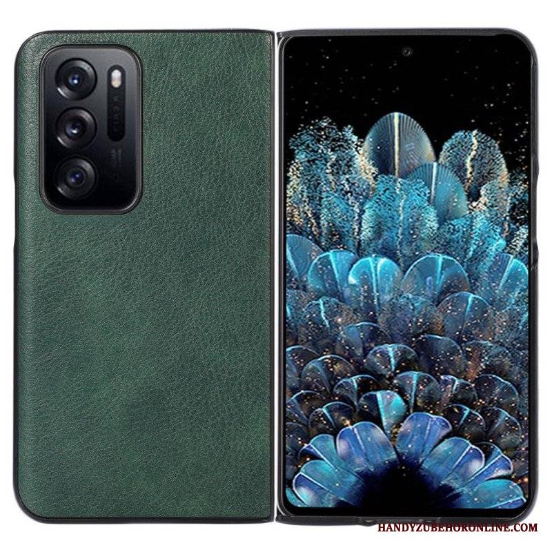 Etui do Oppo Find N Styl Skóry Liczi