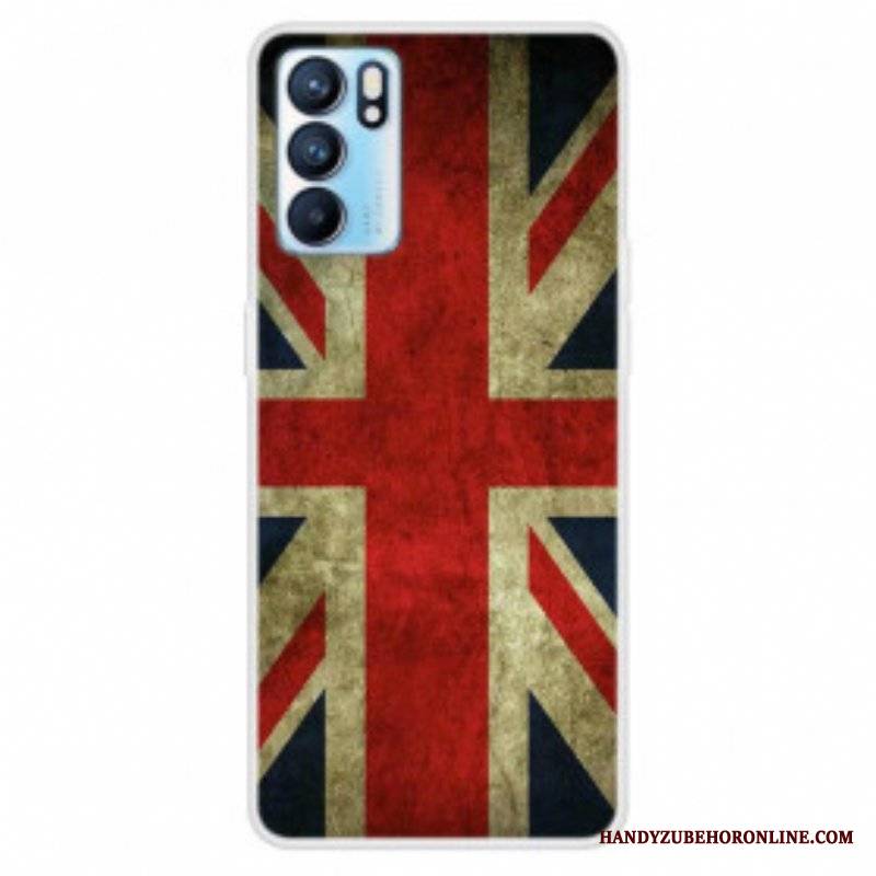 Etui do Oppo Reno 6 5G Flaga Angielska