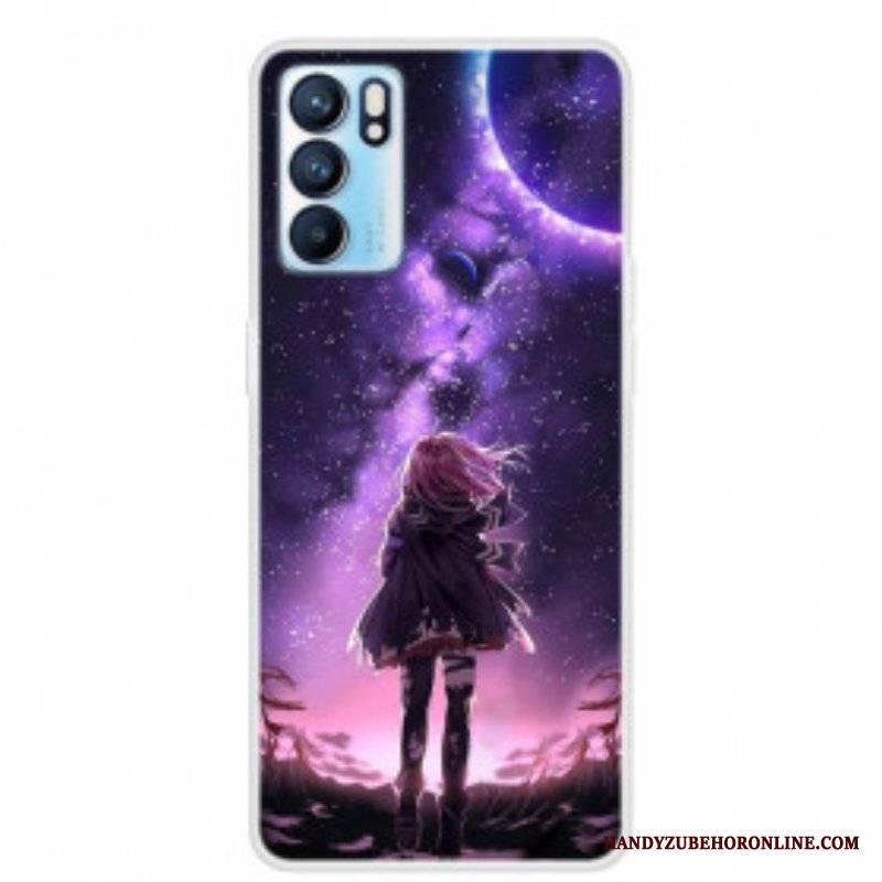 Etui do Oppo Reno 6 5G Magiczna Pełnia Księżyca