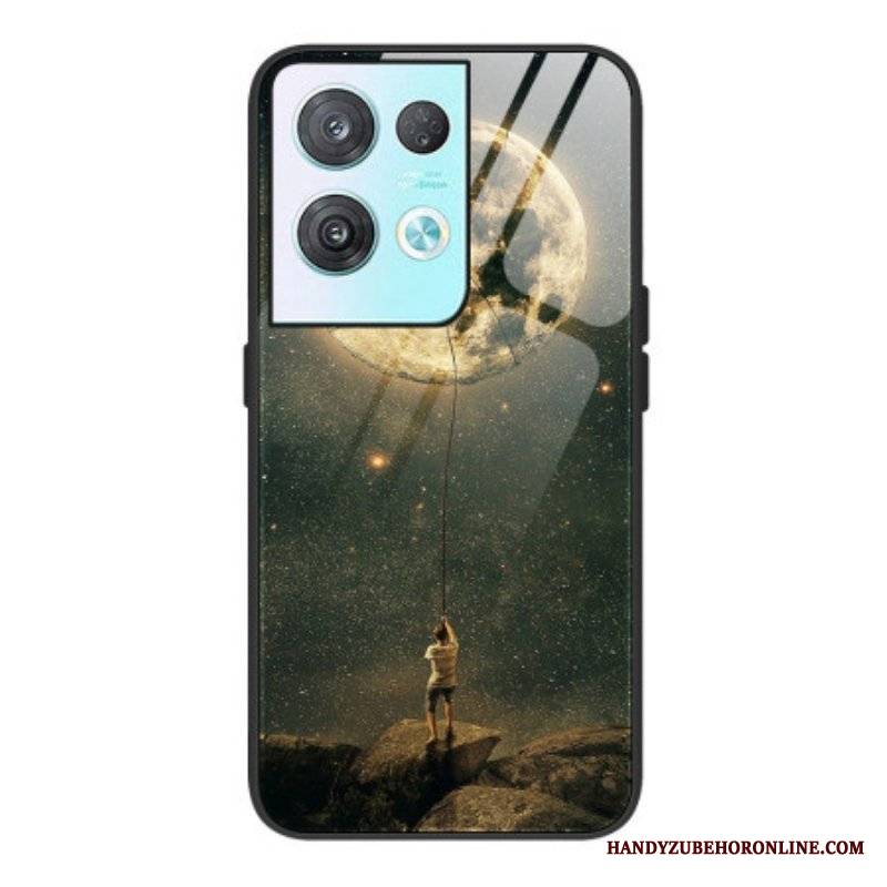 Etui do Oppo Reno 8 Pro Szkło Hartowane Moon Man