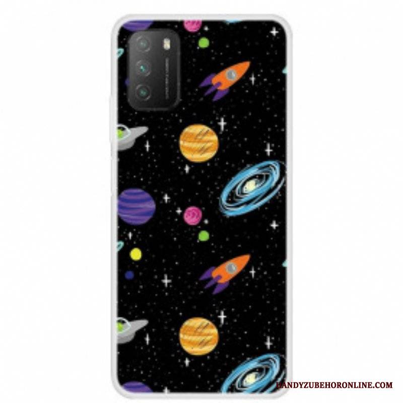 Etui do Poco M3 Planeta Galaktyka