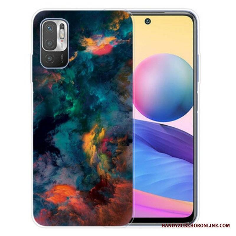 Etui do Poco M3 Pro 5G Kolorowe Chmury