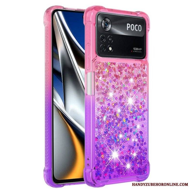 Etui do Poco X4 Pro 5G Kolorowe Cekiny