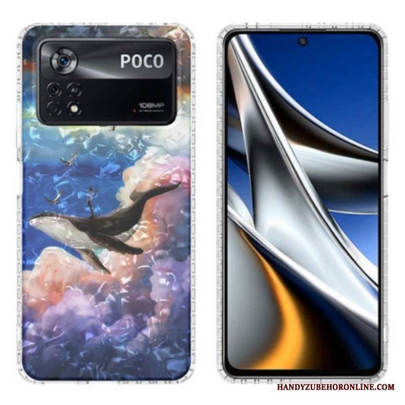 Etui do Poco X4 Pro 5G Stylizowany Wieloryb