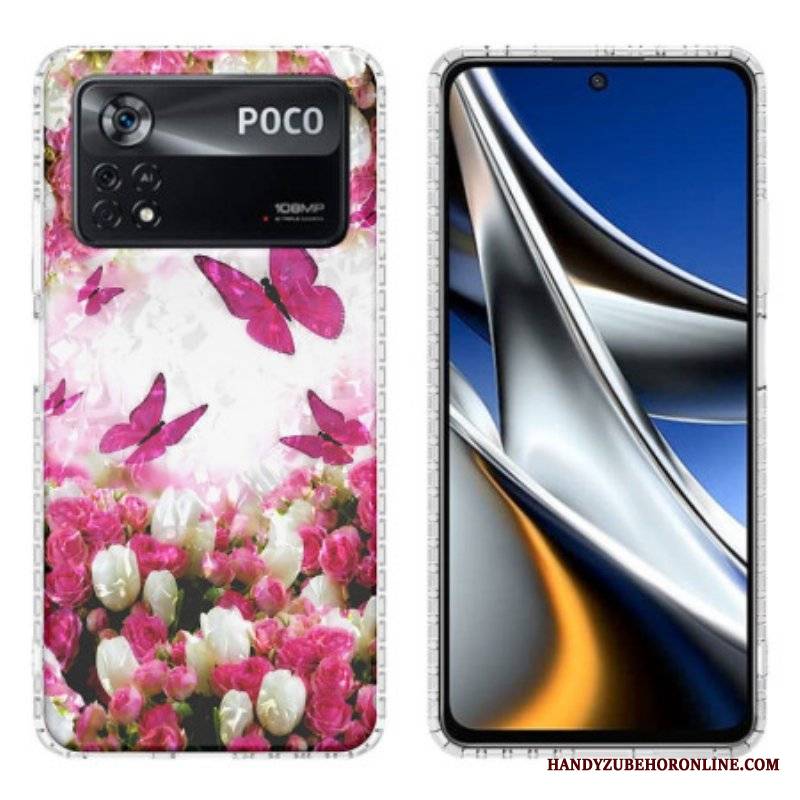 Etui do Poco X4 Pro 5G Stylowe Motyle