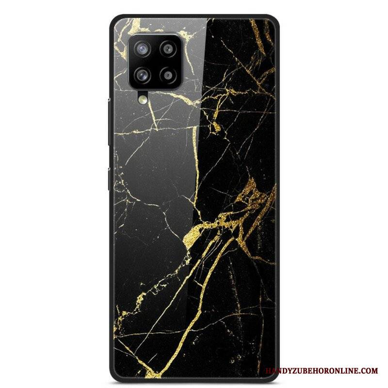 Etui do Samsung Galaxy A42 5G Szkło Hartowane Supreme Marble