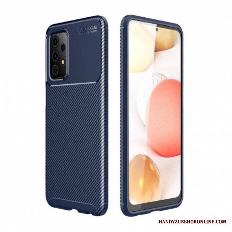 Etui do Samsung Galaxy A52 4G / A52 5G / A52s 5G Elastyczna Tekstura Włókna Węglowego