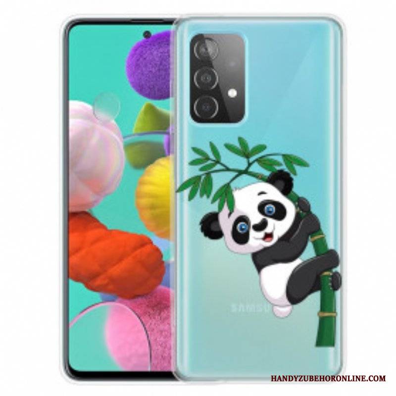 Etui do Samsung Galaxy A52 4G / A52 5G / A52s 5G Panda Na Bambusie