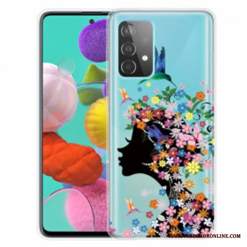 Etui do Samsung Galaxy A52 4G / A52 5G / A52s 5G Ładna Głowa Kwiatu