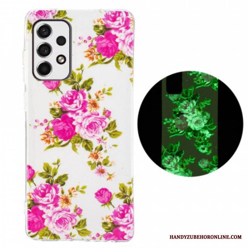 Etui do Samsung Galaxy A53 5G Fluorescencyjne Kwiaty Wolności