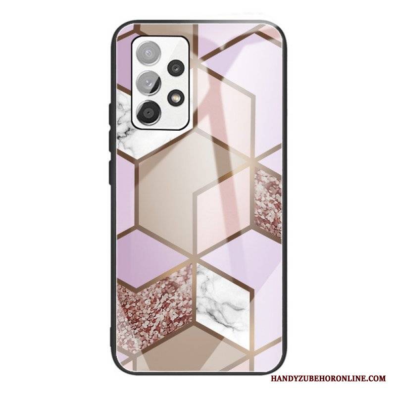 Etui do Samsung Galaxy A53 5G Geometria Marmurowe Szkło Hartowane