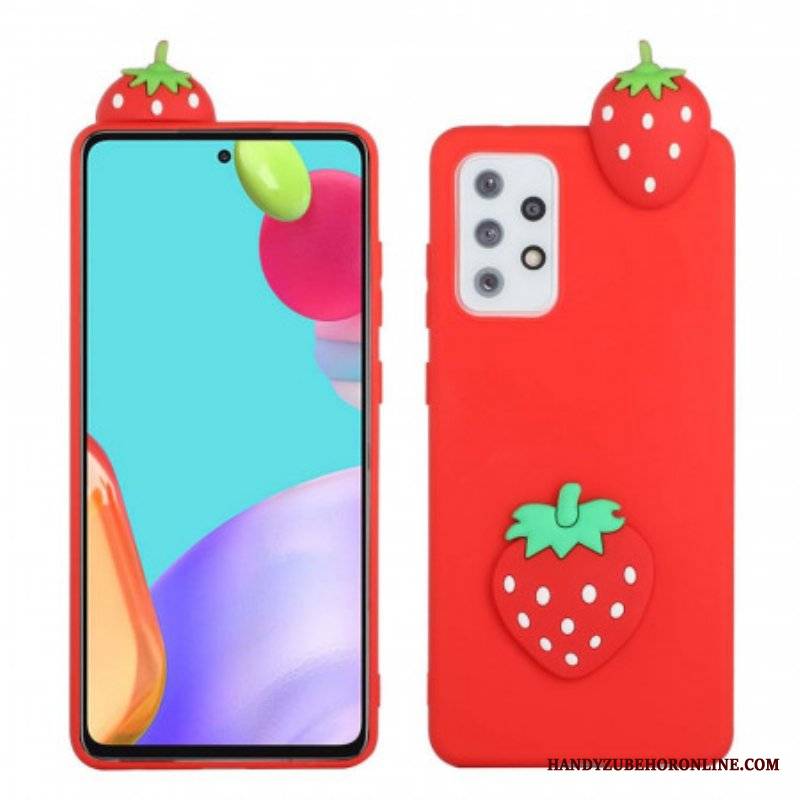 Etui do Samsung Galaxy A53 5G Truskawka 3d