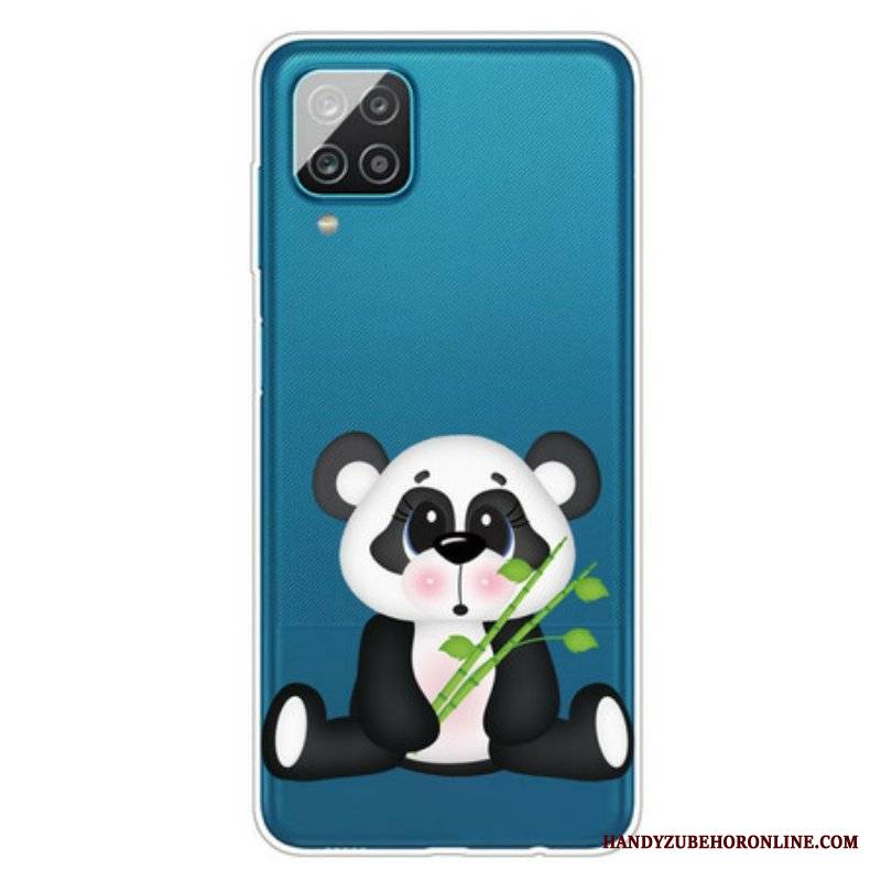 Etui do Samsung Galaxy M12 / A12 Bezszwowa Smutna Panda