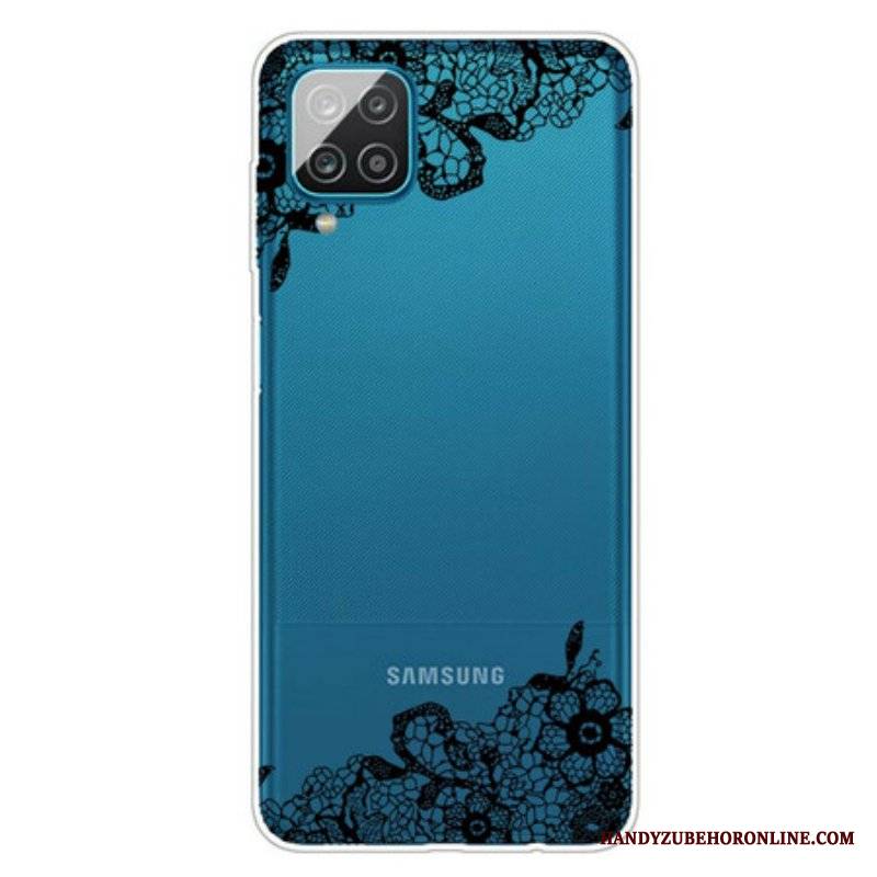 Etui do Samsung Galaxy M12 / A12 Delikatna Koronka