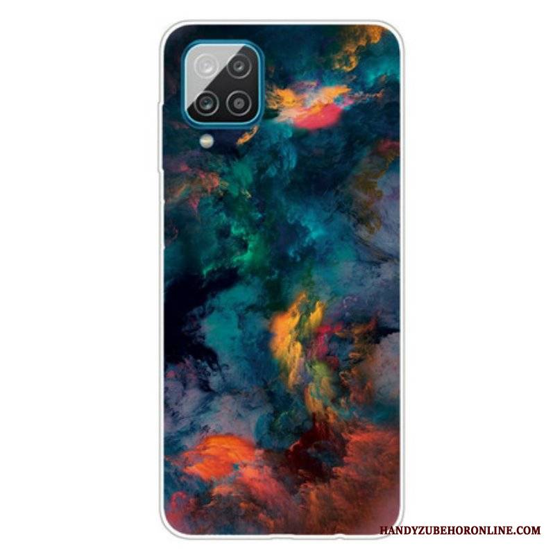 Etui do Samsung Galaxy M12 / A12 Kolorowe Chmury