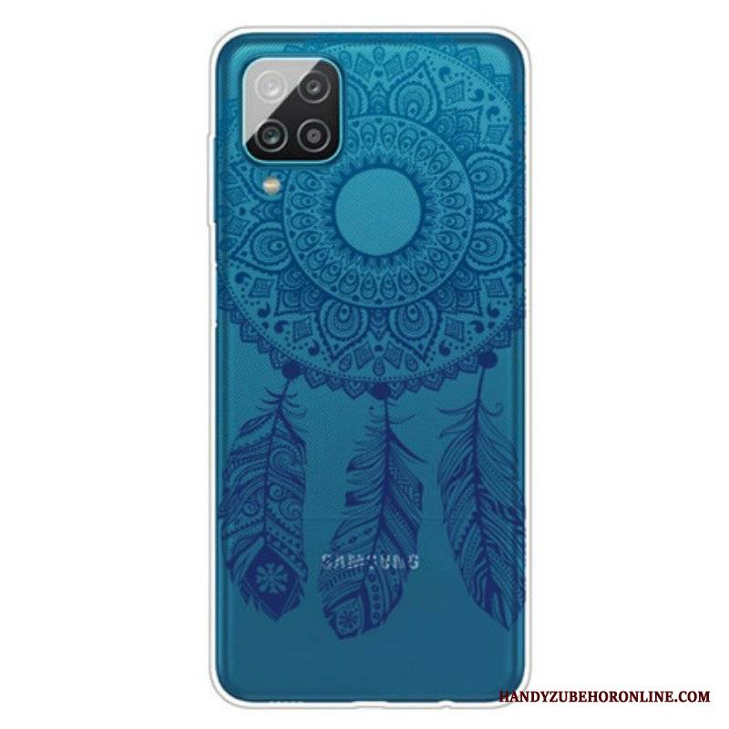 Etui do Samsung Galaxy M12 / A12 Mandala Z Pojedynczym Kwiatem