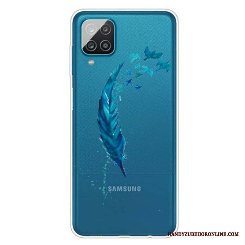 Etui do Samsung Galaxy M12 / A12 Piękne Piórko