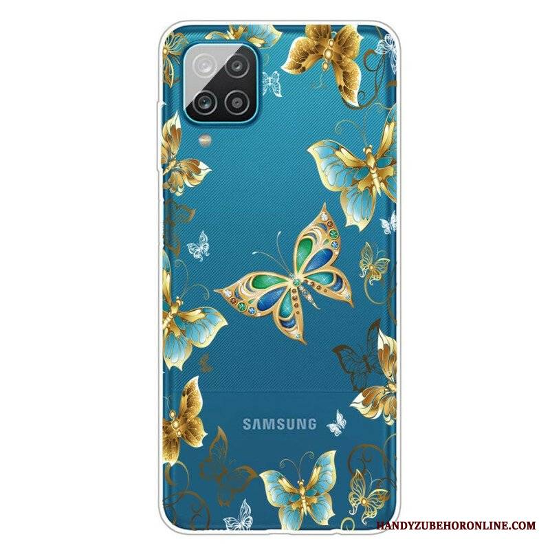 Etui do Samsung Galaxy M12 / A12 Zaprojektuj Motyle