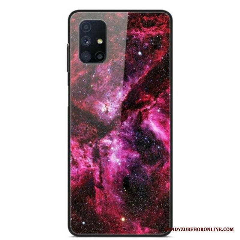 Etui do Samsung Galaxy M51 Różowe Szkło Hartowane