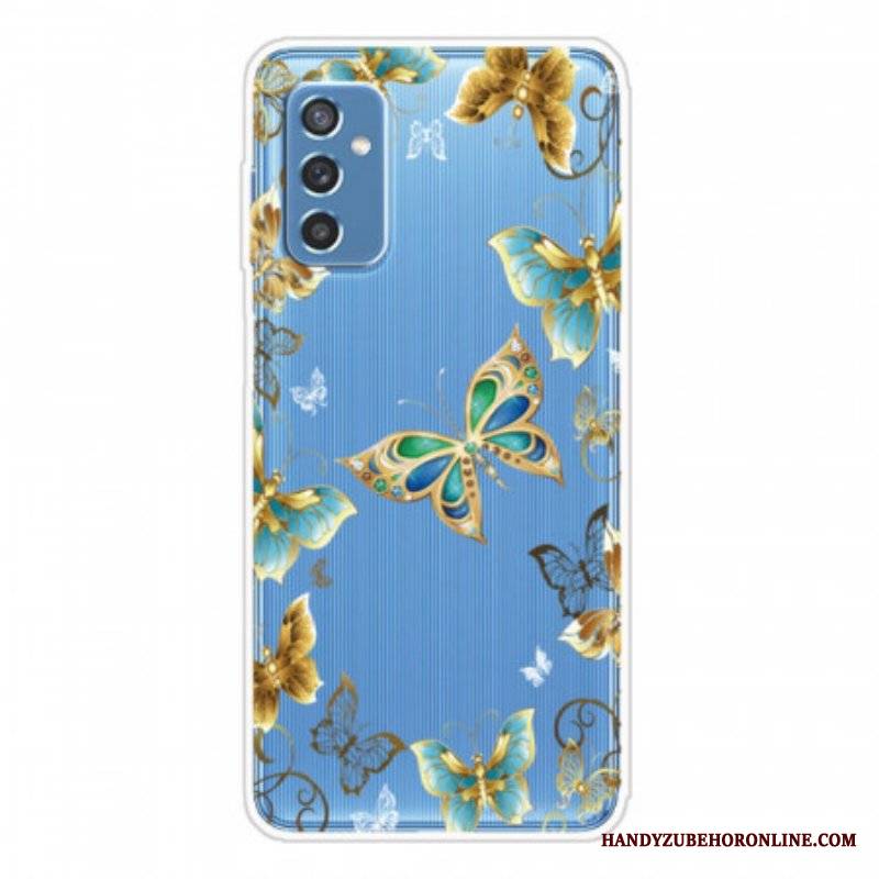 Etui do Samsung Galaxy M52 5G Łańcuszek Motylkowy