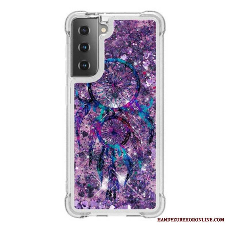 Etui do Samsung Galaxy S21 5G Brokatowy Łapacz Snów