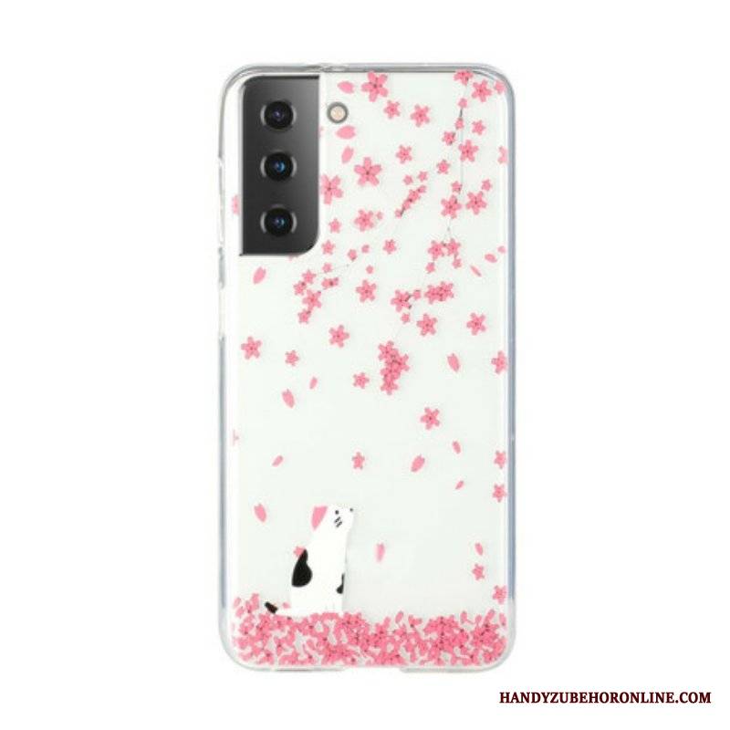 Etui do Samsung Galaxy S21 5G Płatki I Kot