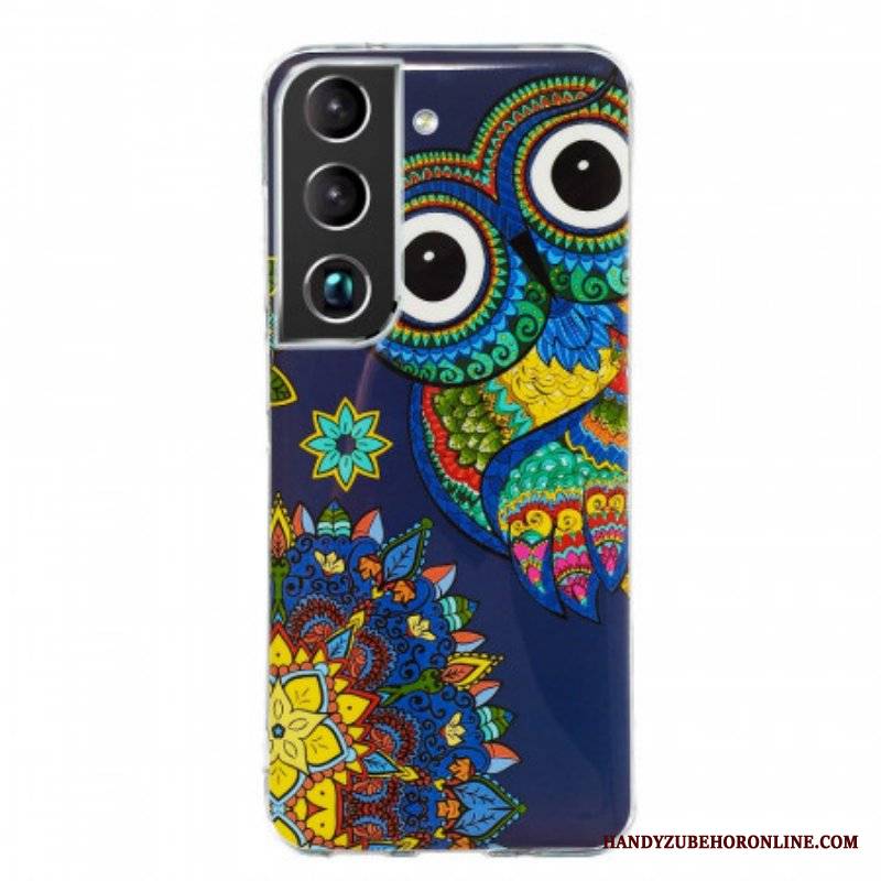 Etui do Samsung Galaxy S22 5G Fluorescencyjna Mandala Sowa