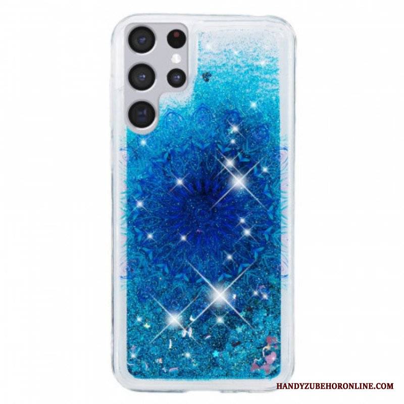 Etui do Samsung Galaxy S22 Ultra 5G Brokatowa Mandala