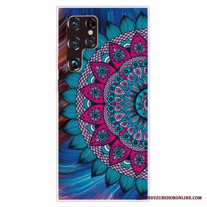 Etui do Samsung Galaxy S22 Ultra 5G Kolorowa Mandala