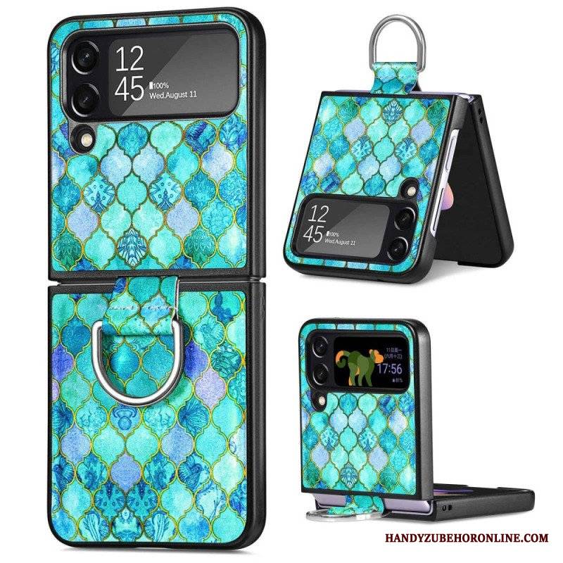 Etui do Samsung Galaxy Z Flip 4 Etui Folio Fantazja Z Pierścionkiem Caseneo