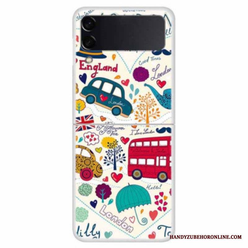 Etui do Samsung Galaxy Z Flip 4 Etui Folio Życie W Londynie