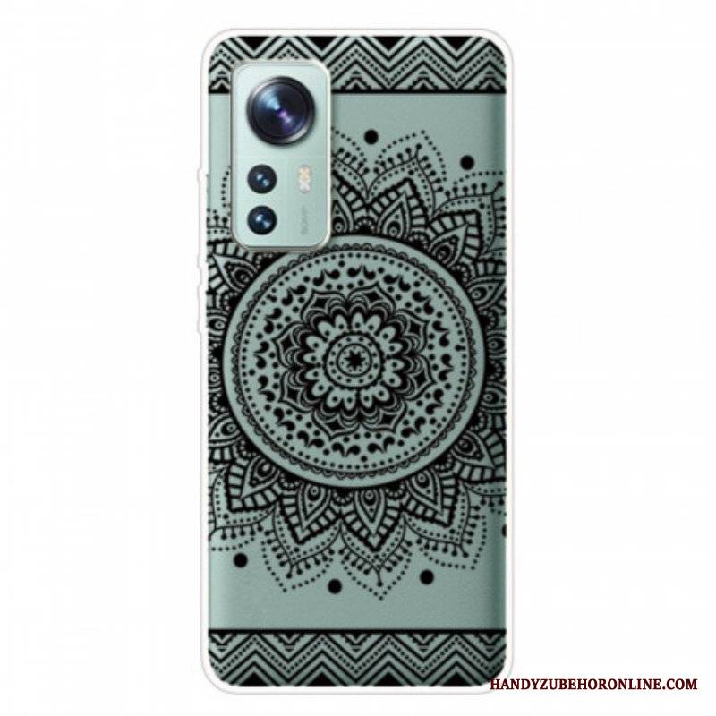 Etui do Xiaomi 12 Pro Silikonowa Mandala Czarna