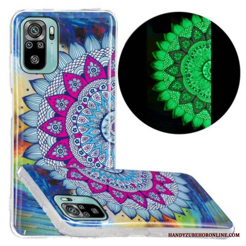 Etui do Xiaomi Redmi Note 10 / 10S Fluorescencyjna Kolorowa Mandala